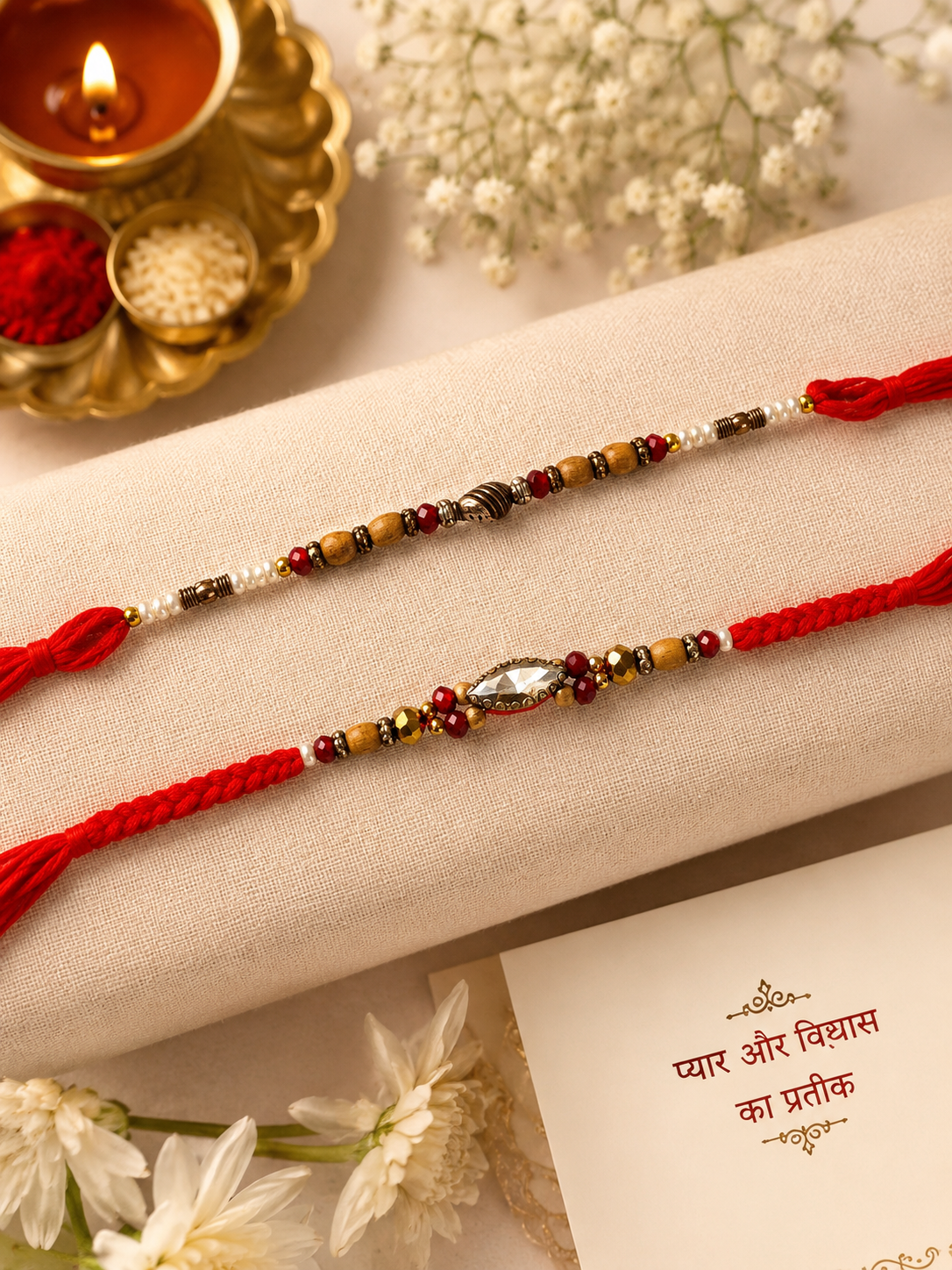Thread Rakhi Pack of 2