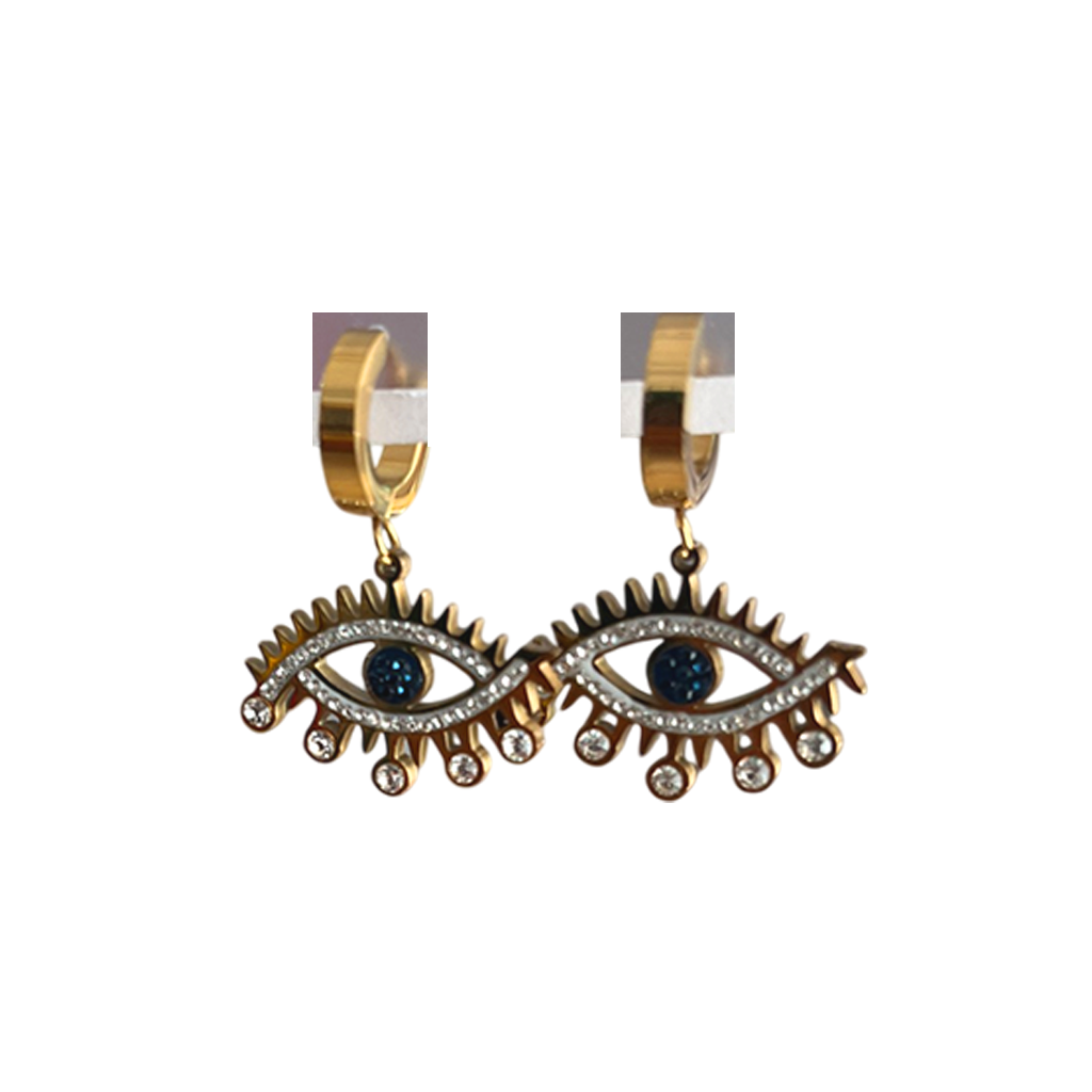 Evil Eye Hoop Earrings