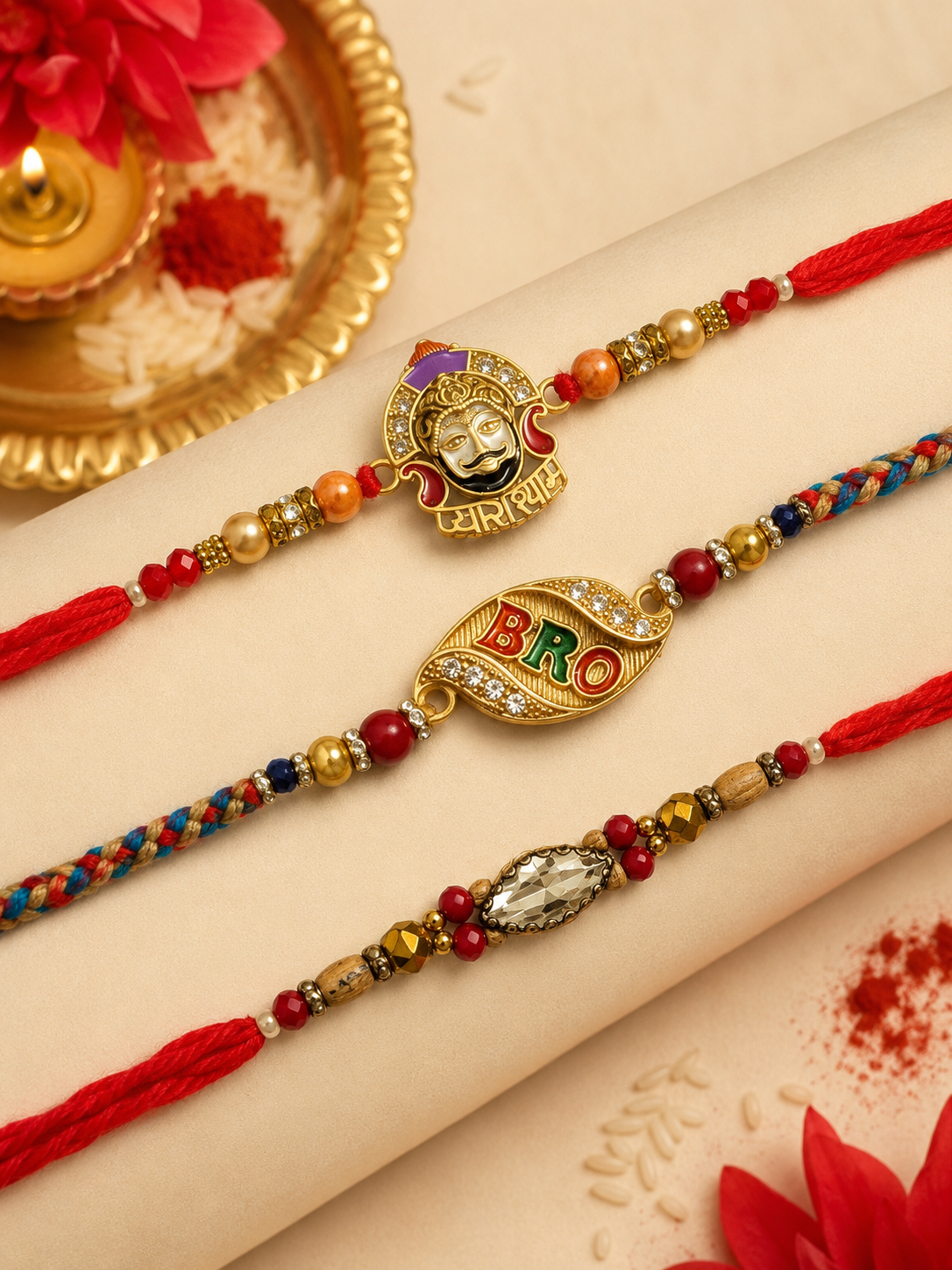 Thread Rakhi Pack of 3