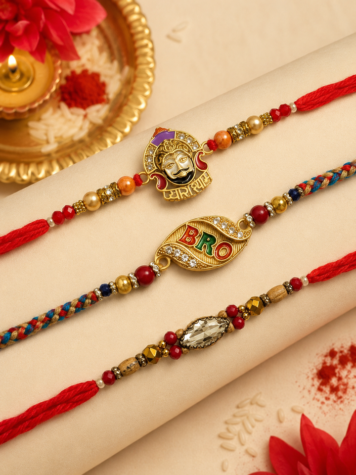 Thread Rakhi Pack of 3