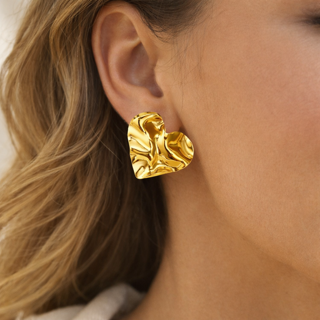 Fluid Heart Earrings