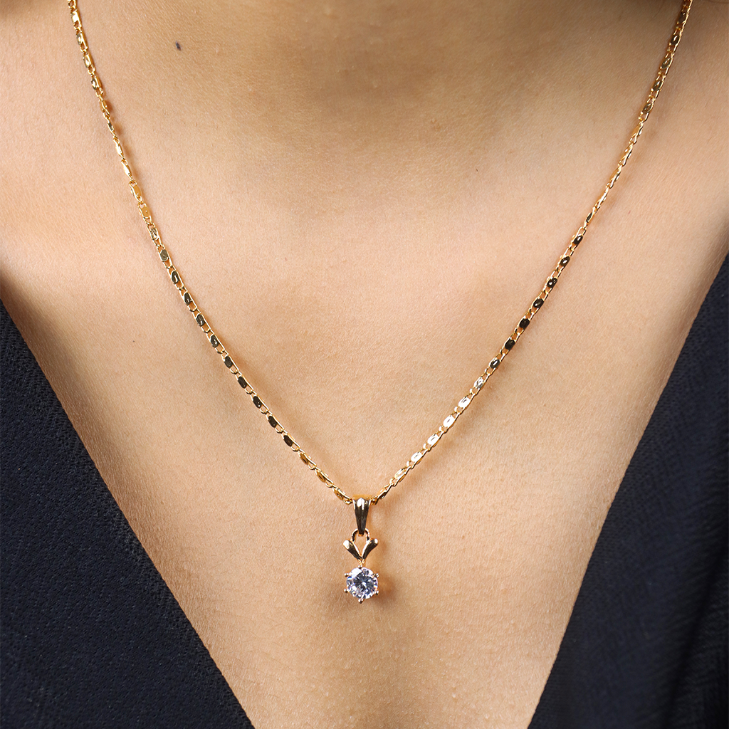 Round Shape Chain Pendant Set