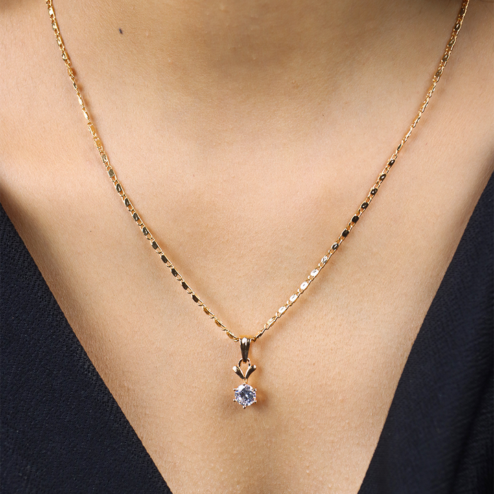 Round Shape Chain Pendant Set