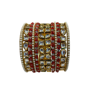 Garnisha Kundan Bangles Set