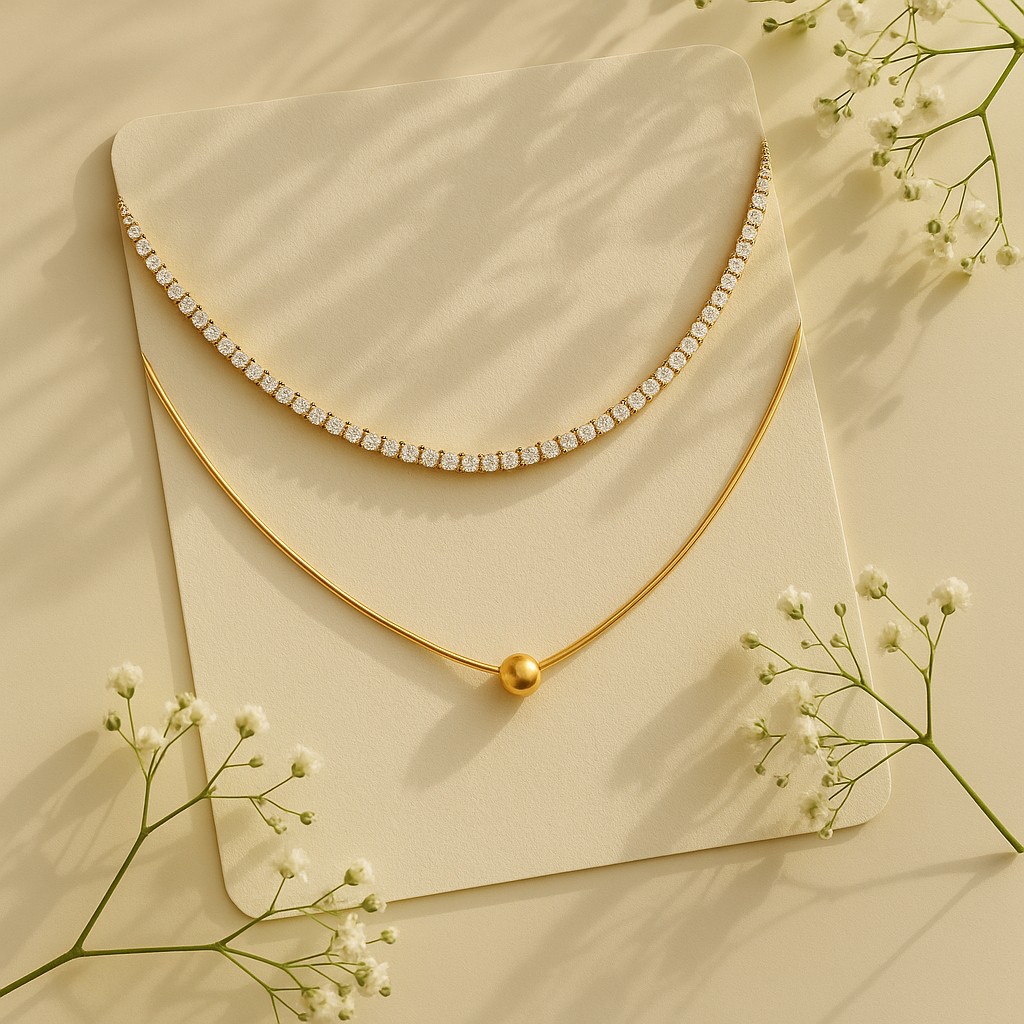 Eternal Oval Duo Necklace