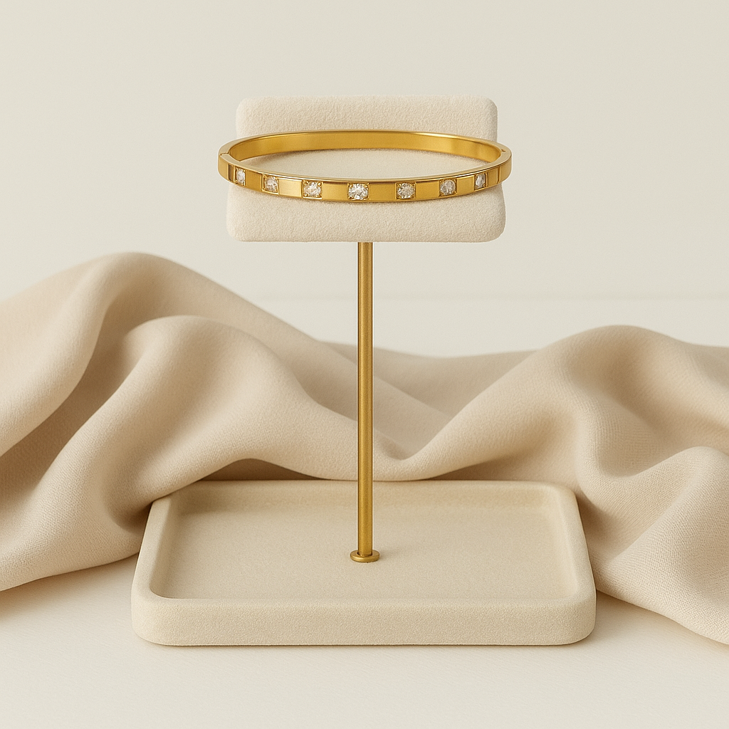 Dazzling Stone Bangle Bracelet