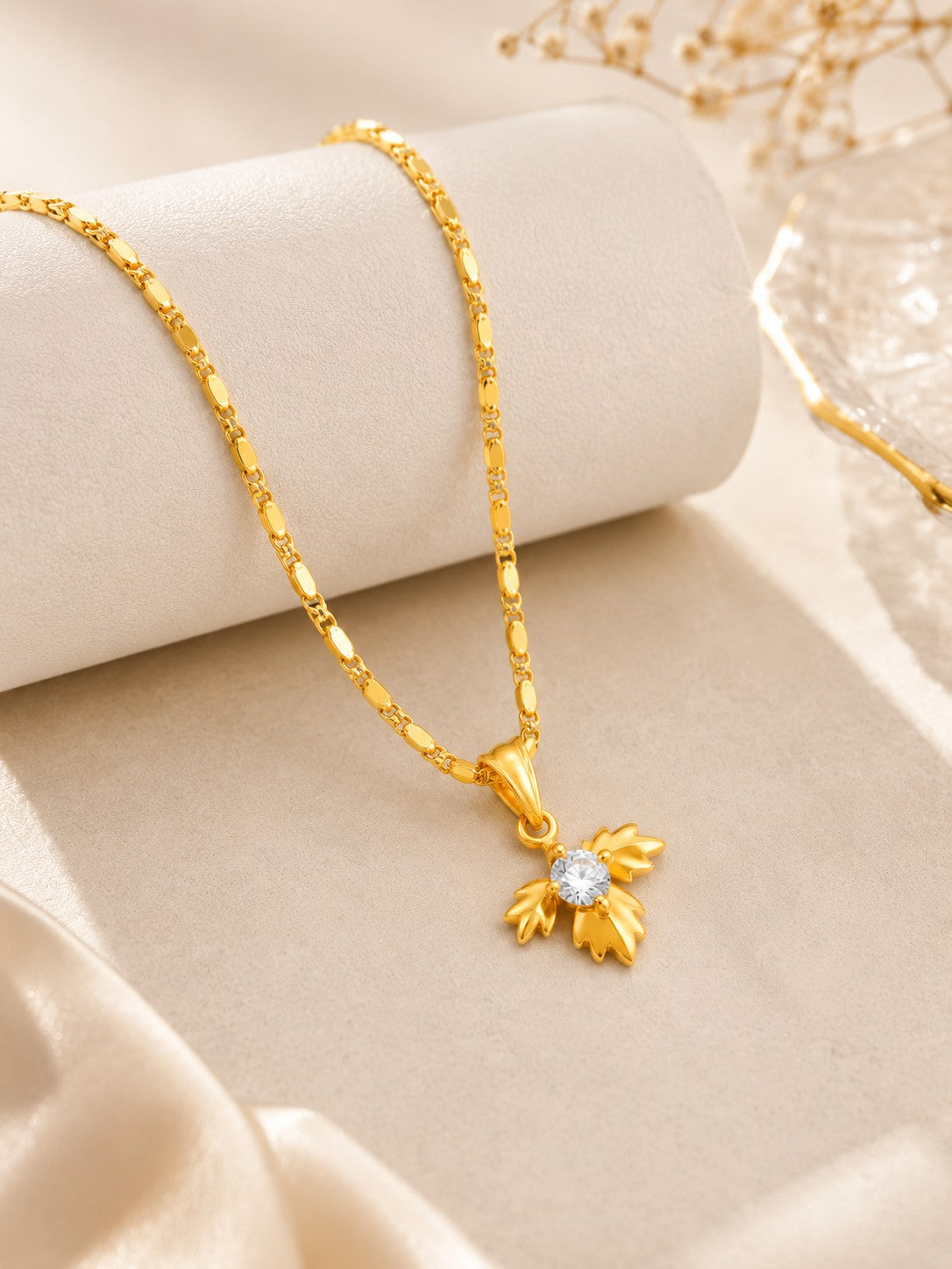 Floral Chain Pendant Set
