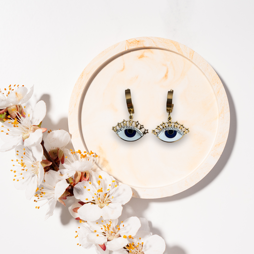 Evil Eye Hoop Earrings