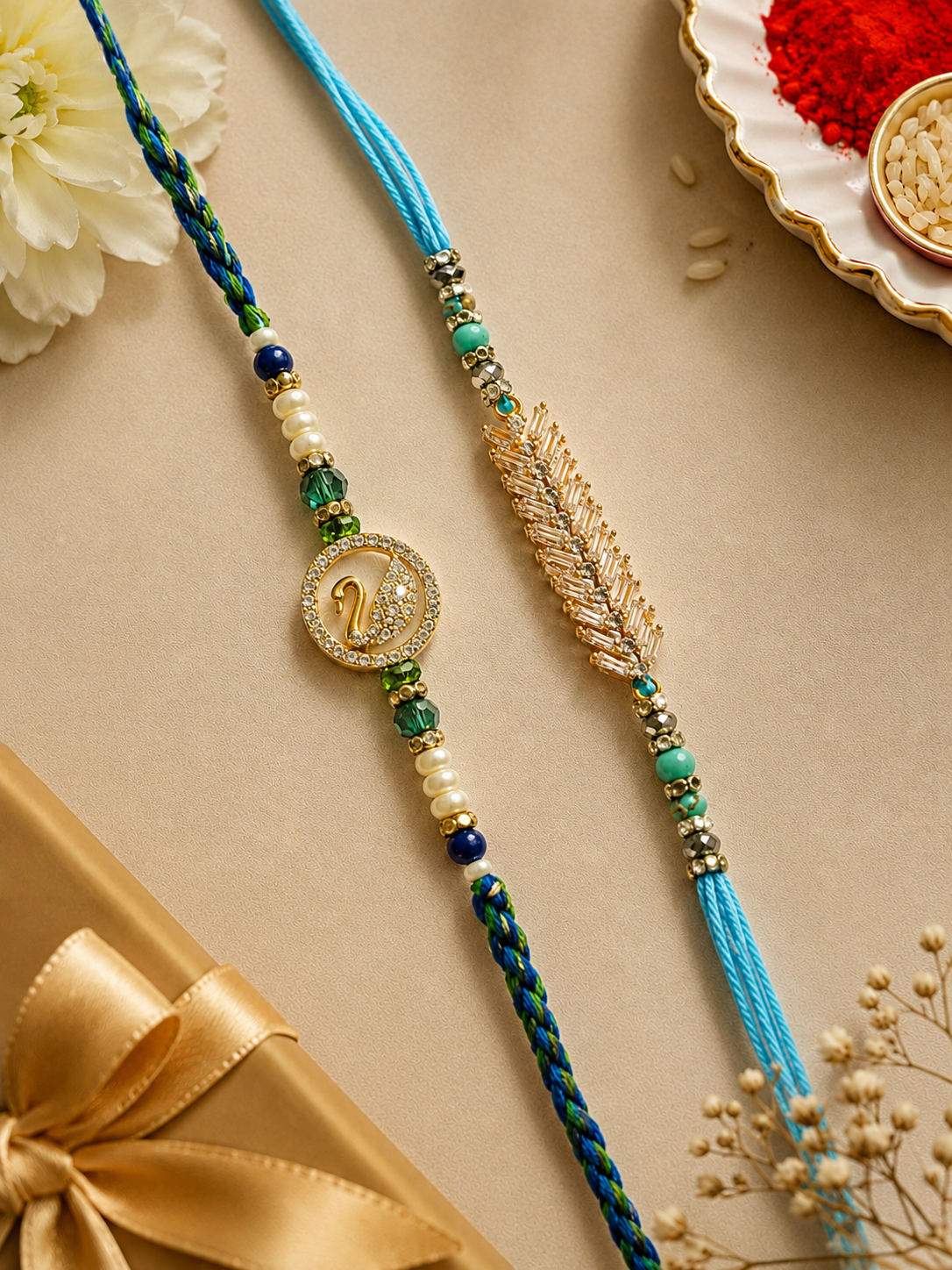 Thread Rakhi Pack of 2