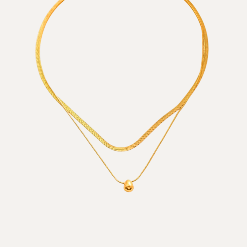 Gilded Drop Necklace