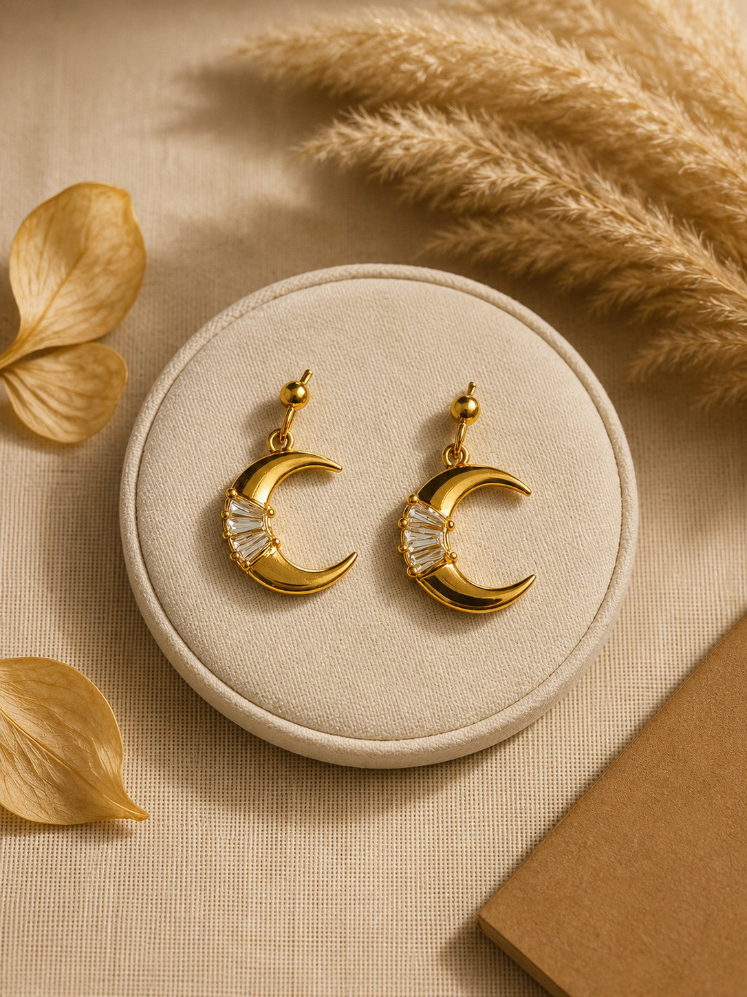 Moon Stud Earrings