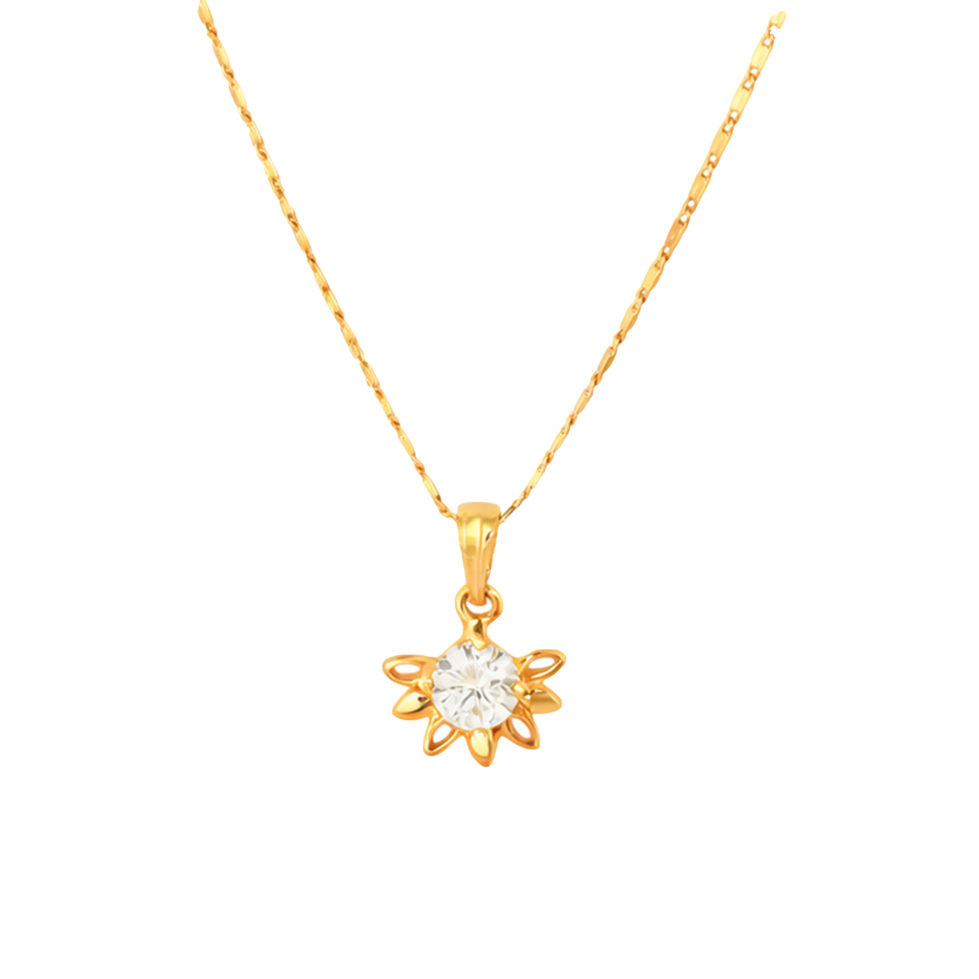 Flower Chain Pendant Set