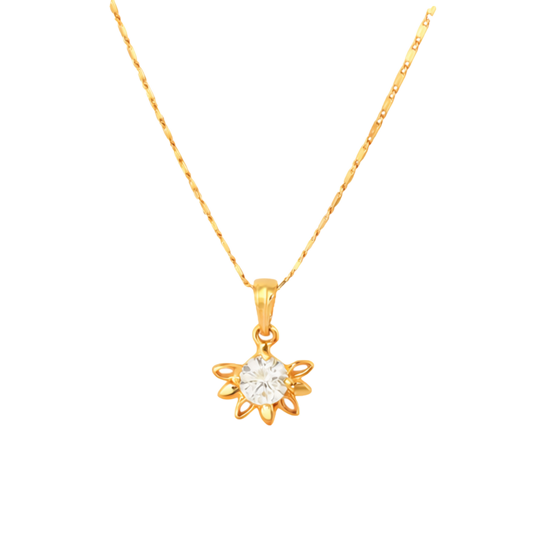 Flower Chain Pendant Set