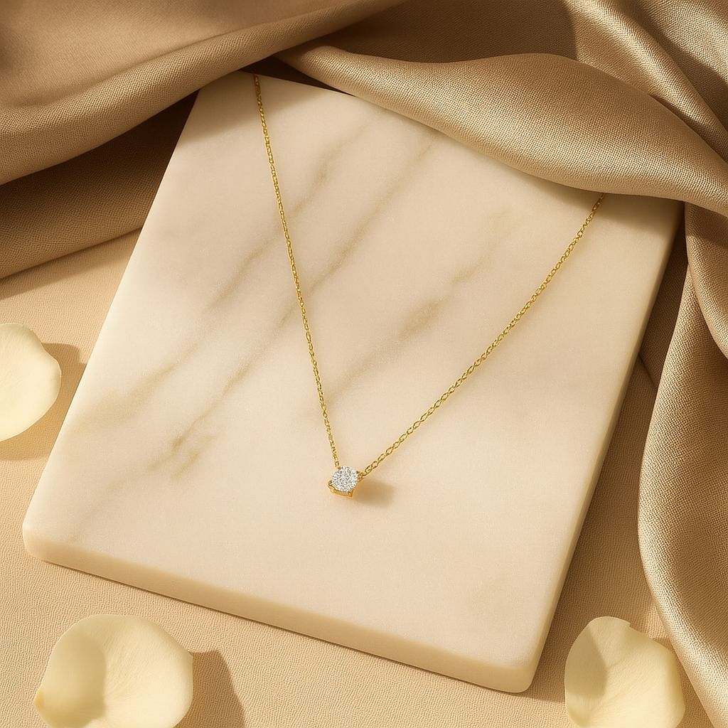Minimalist Diamond Sparkle Necklace