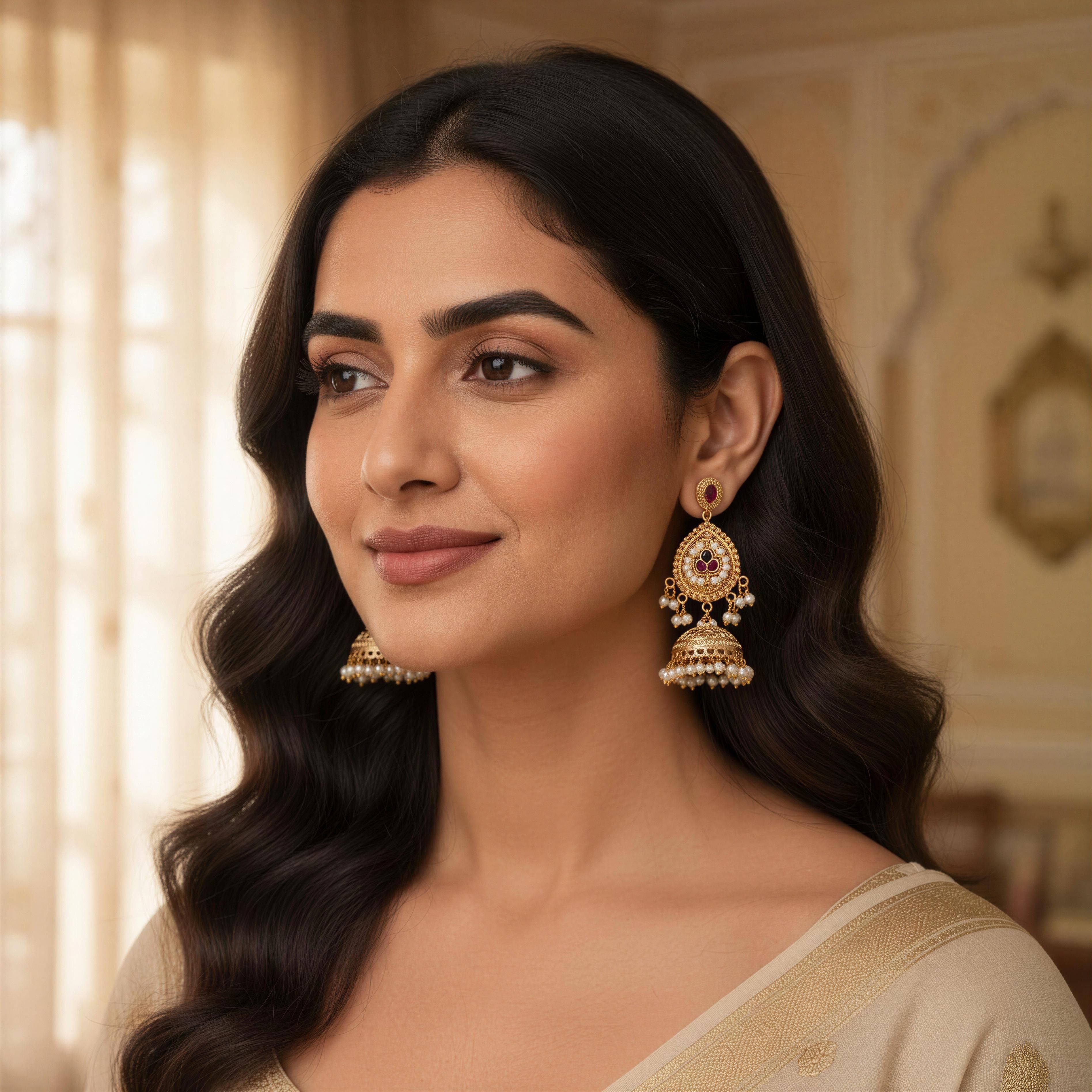 Swetakshi Jhumki Earrings