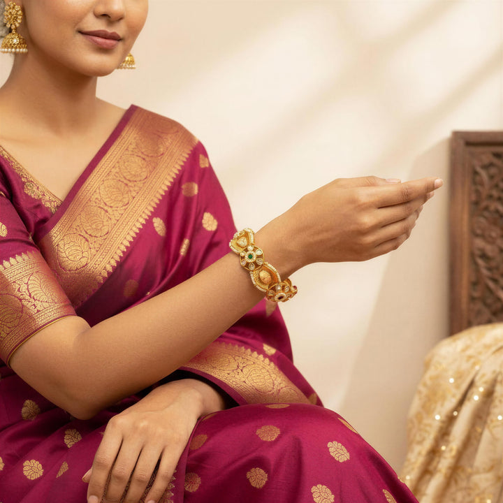 Meher Kundan Kada  (Set of 2)