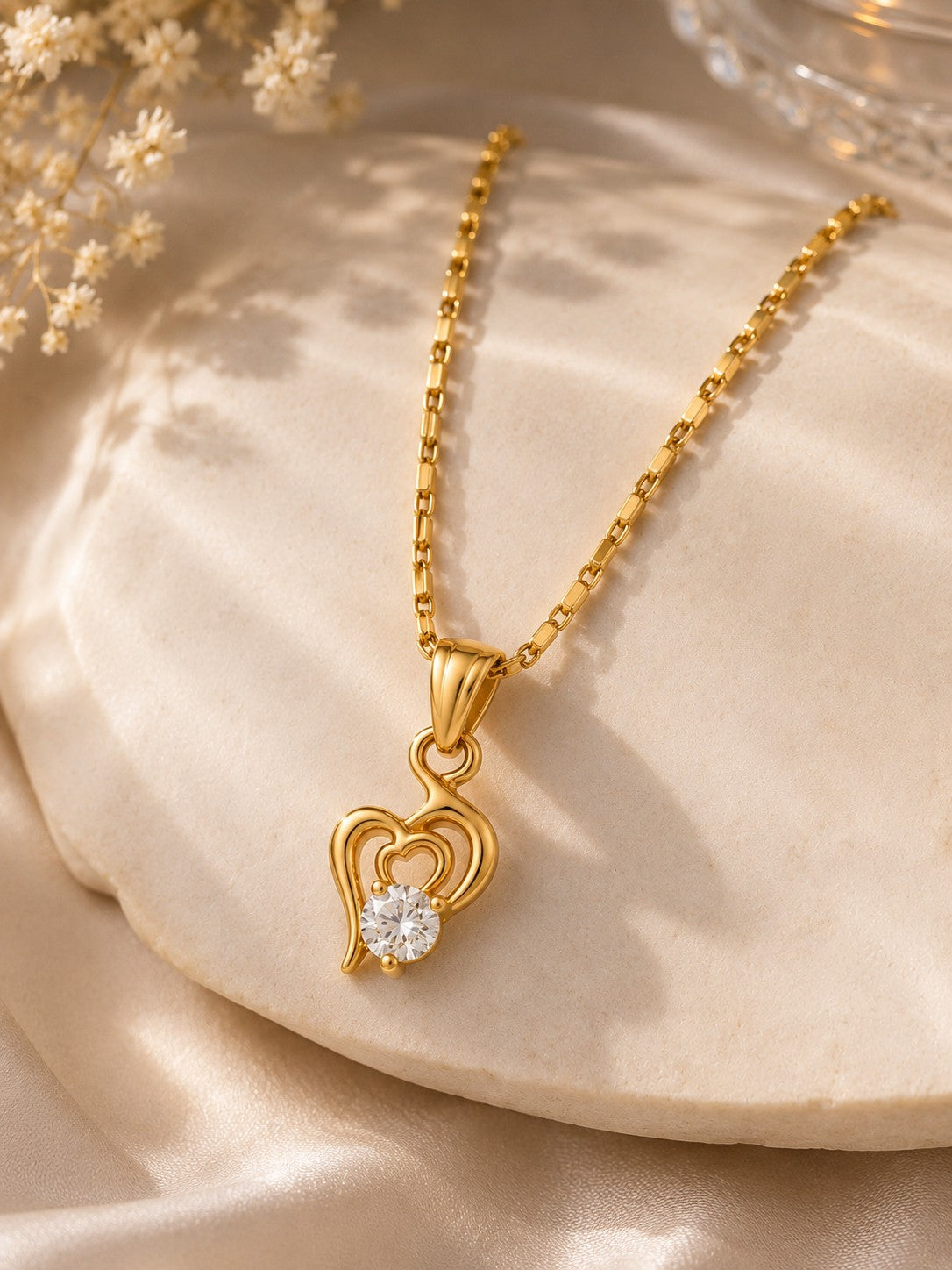 Trisool Shape Chain Pendant Set