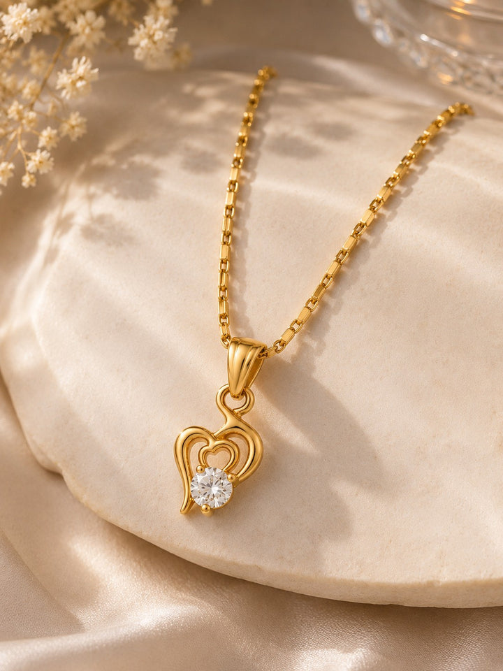 Trisool Shape Chain Pendant Set