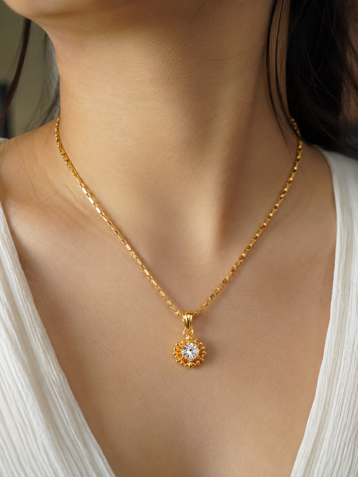 Hibiscus Chain Pendant Set