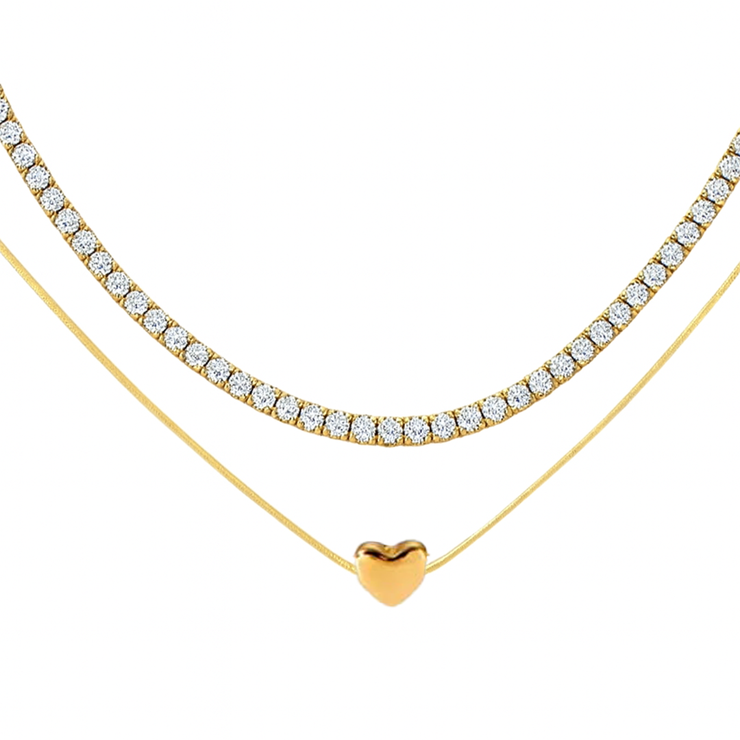 Eternal Heart Duo Necklace