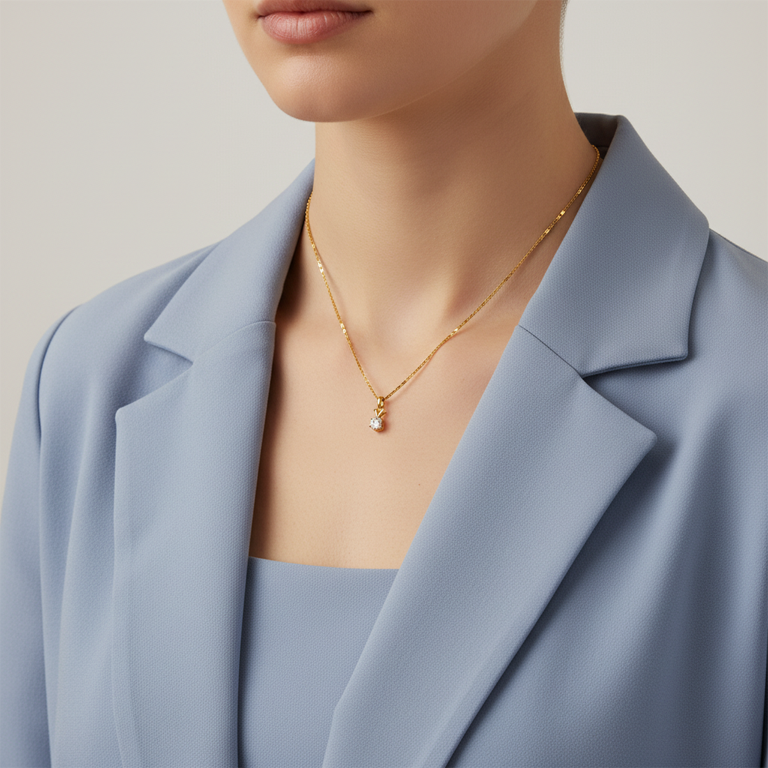 Round Shape Chain Pendant Set