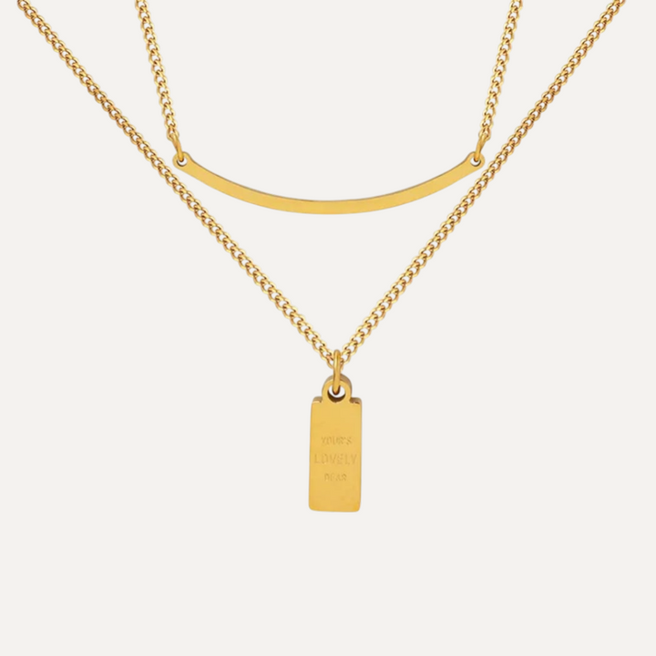 Golden Whisper Duo Necklace