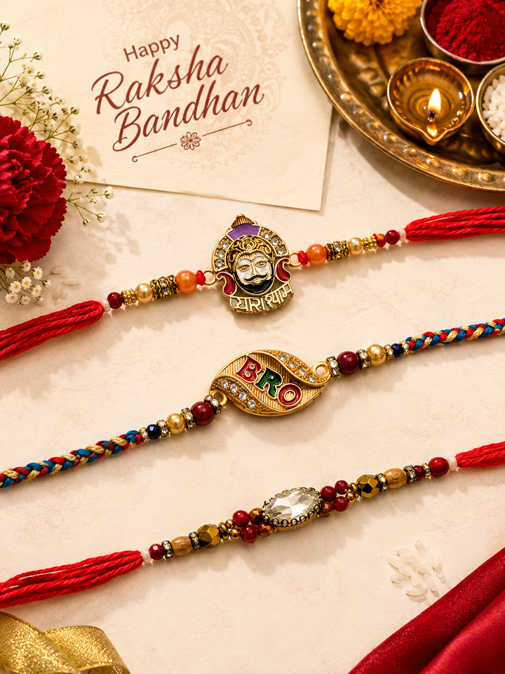 Thread Rakhi Pack of 3