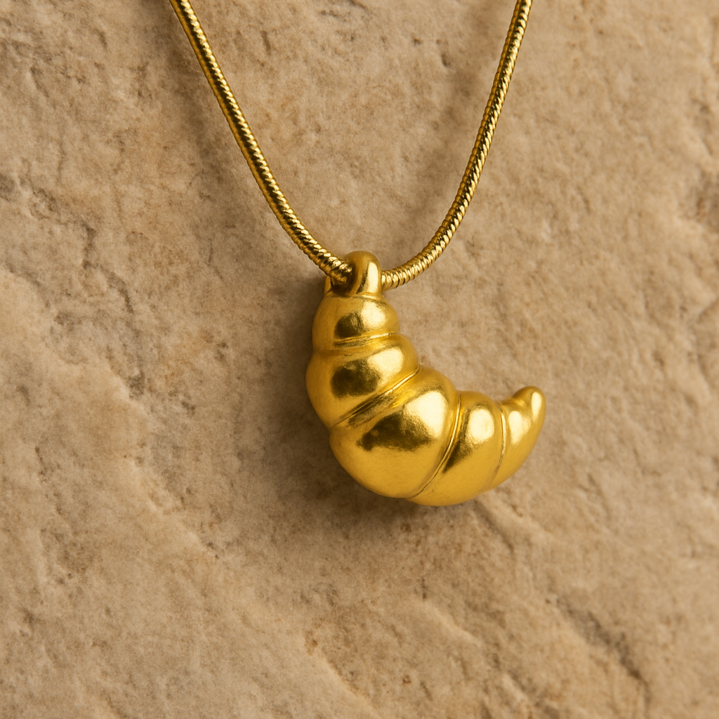 Croissant Charm Necklace