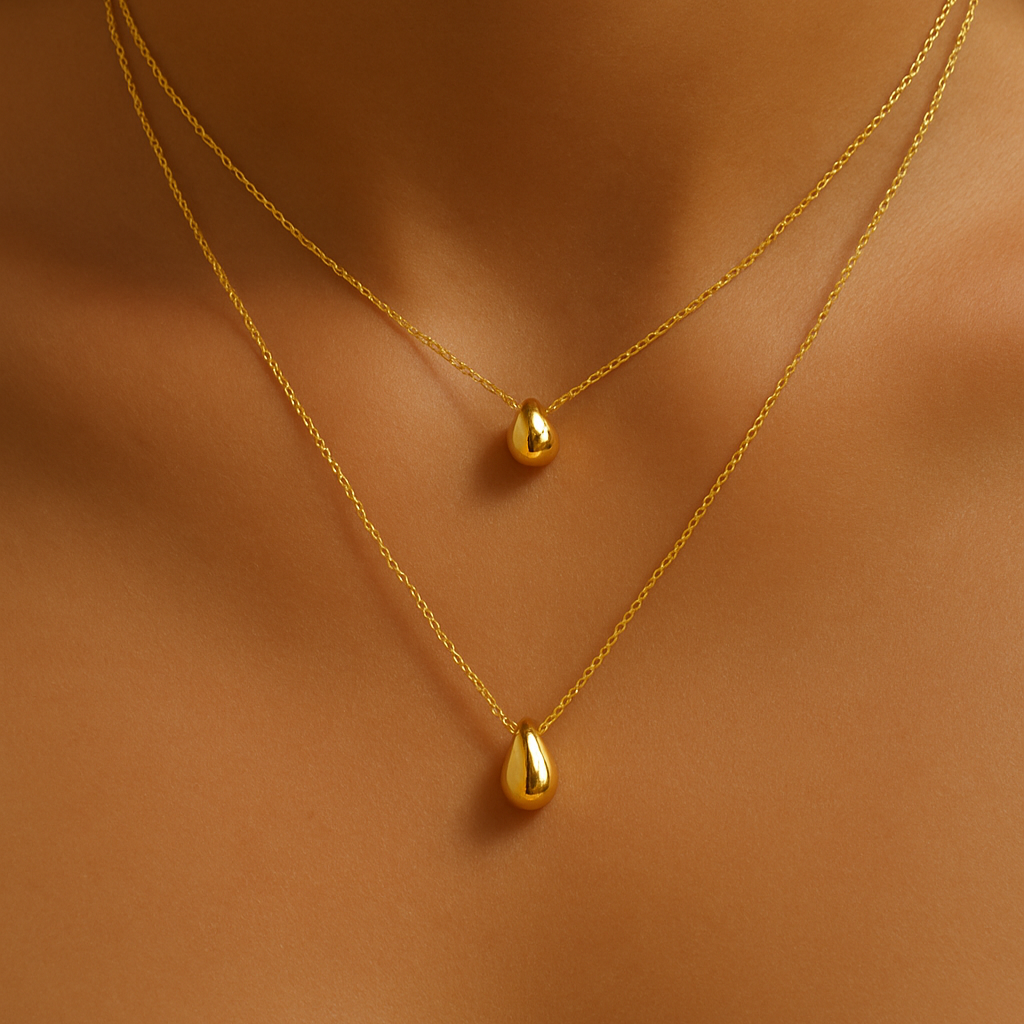 Sona Drop Duo Necklace