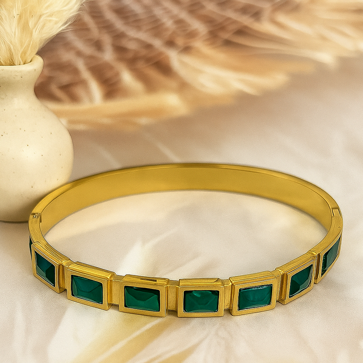 Green Tennis Bracelet