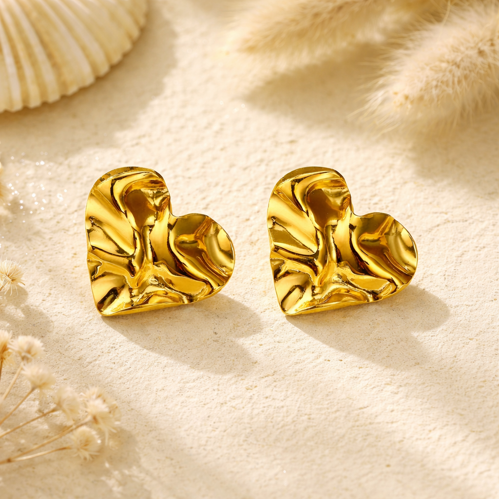 Fluid Heart Earrings