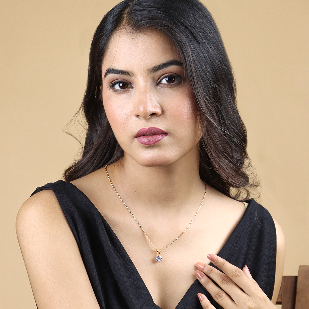 Garnisha Drop Chain Pendant Set