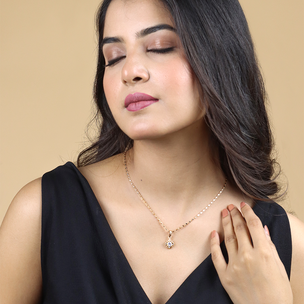 Hibiscus Chain Pendant Set