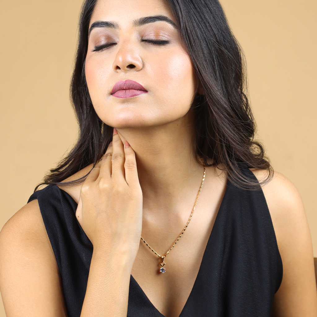 Round Shape Chain Pendant Set