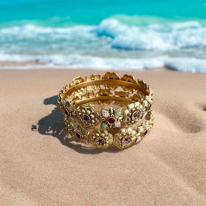 Garnisha Rajwadi Bangles Set