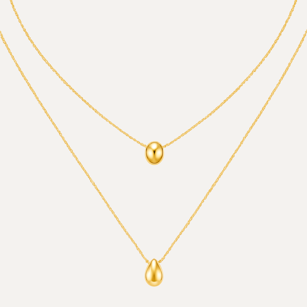 Sona Drop Duo Necklace
