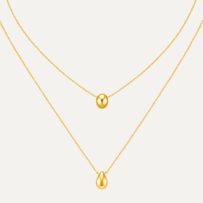 Sona Drop Duo Necklace