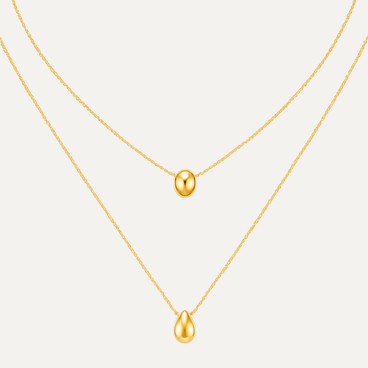 Sona Drop Duo Necklace