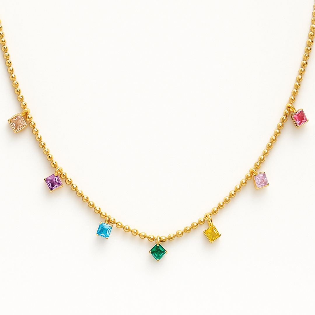 Rainbow Charm Necklace