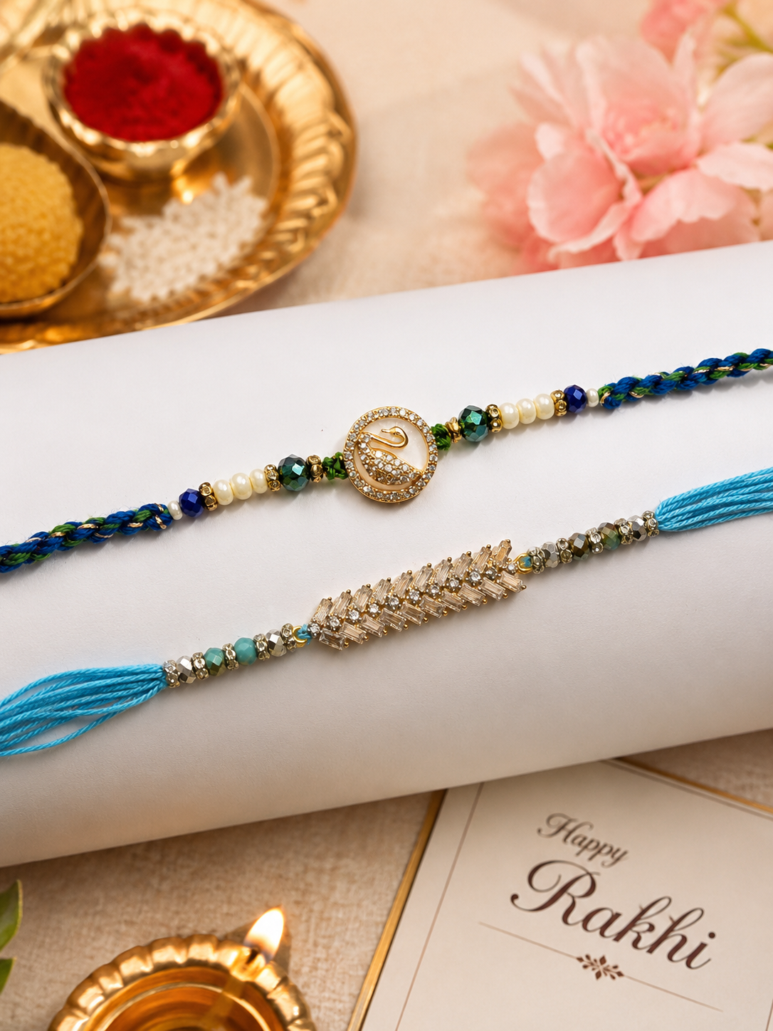 Thread Rakhi Pack of 2