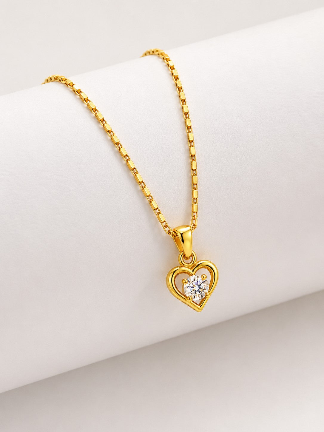 Heart Shape Chain Pendant Set