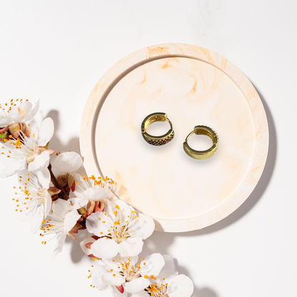 Shiny Minimal Hoop Earrings