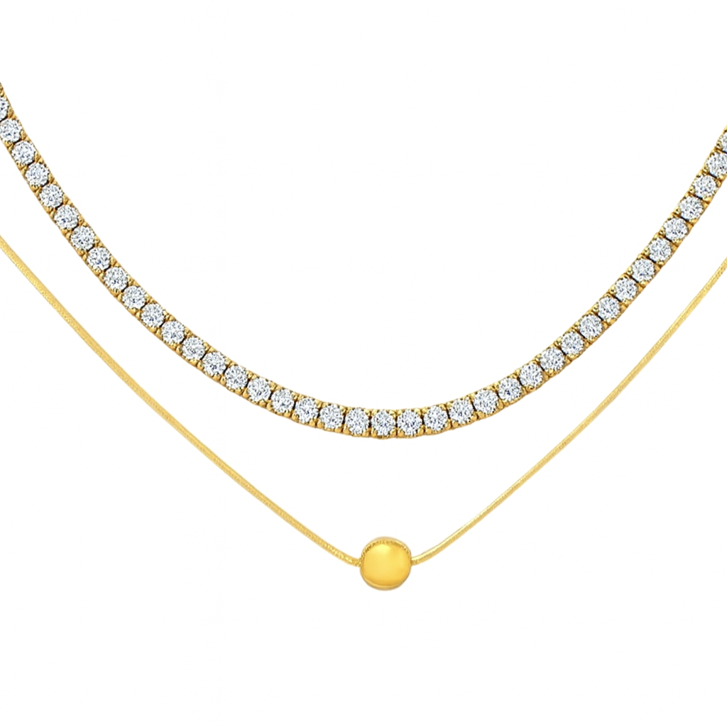 Eternal Oval Duo Necklace