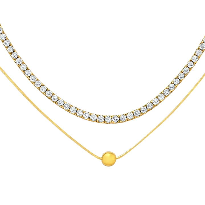Eternal Oval Duo Necklace