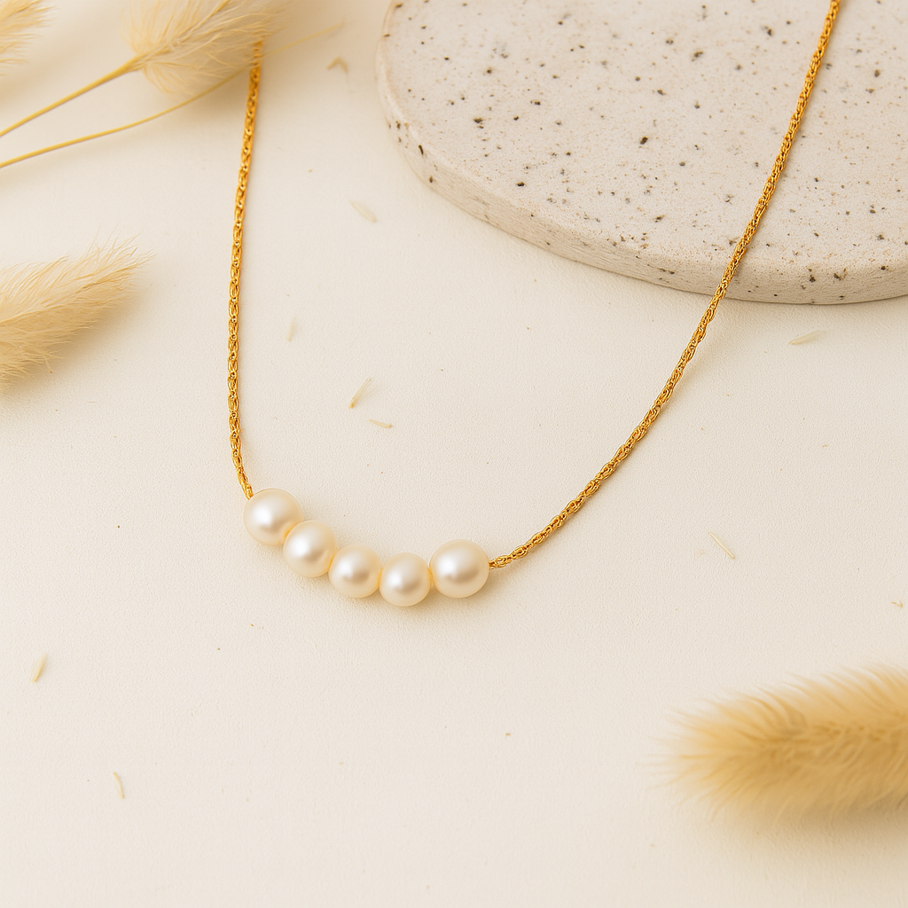 Five Pearls of Grace Necklace