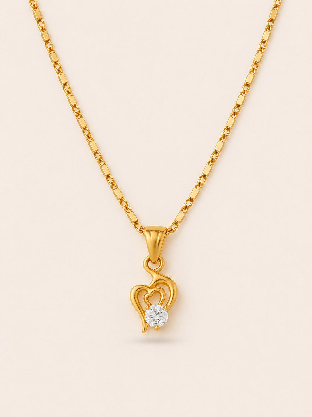 Trisool Shape Chain Pendant Set