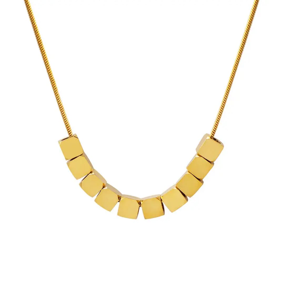 Golden Dice Necklace