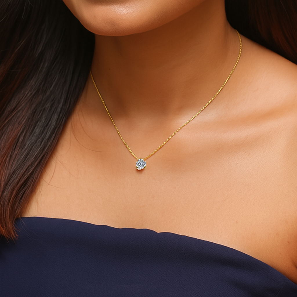 Minimalist Diamond Sparkle Necklace