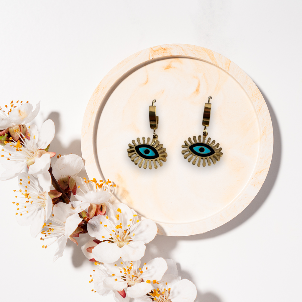 Evil Eye Hoop Earrings