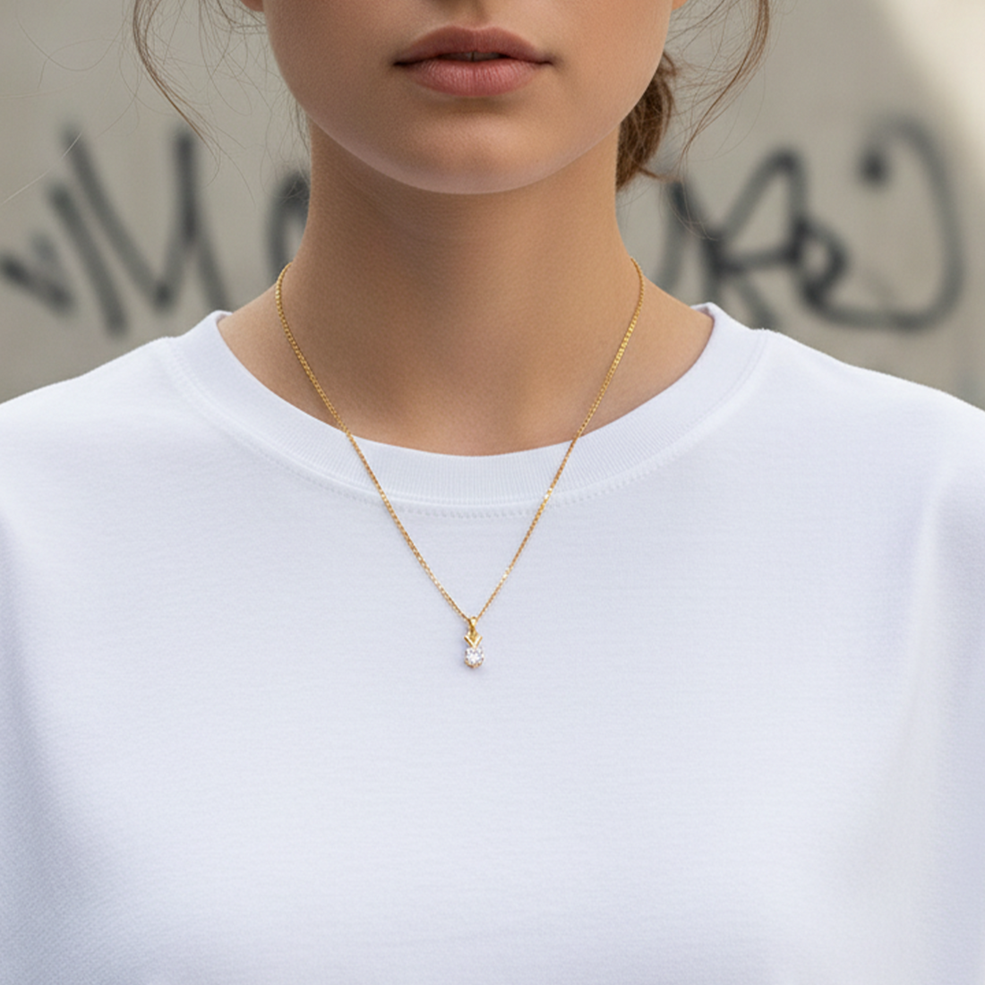 Round Shape Chain Pendant Set